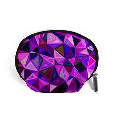 Triangular-shapes-background Accessory Pouch (Small)