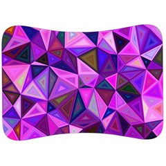 Triangular-shapes-background Velour Seat Head Rest Cushion