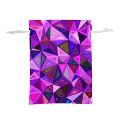 Triangular-shapes-background Lightweight Drawstring Pouch (L)