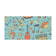 Seamless-pattern-musical-instruments-notes-headphones-player Yoga Headband