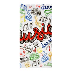 Music-color-elements Shower Curtain 36  X 72  (stall)  by Vaneshart