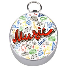 Music-color-elements Silver Compasses