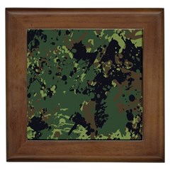 Military Background Grunge Framed Tile by Vaneshart