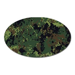 Military Background Grunge Oval Magnet by Vaneshart