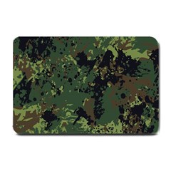 Military Background Grunge Small Doormat  by Vaneshart