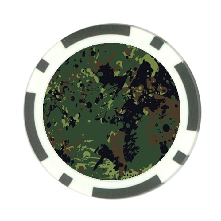 Military background grunge Poker Chip Card Guard (10 pack)