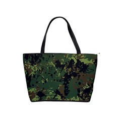 Military Background Grunge Classic Shoulder Handbag by Vaneshart