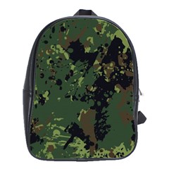 Military Background Grunge School Bag (large) by Vaneshart