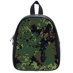 Military Background Grunge School Bag (small) by Vaneshart