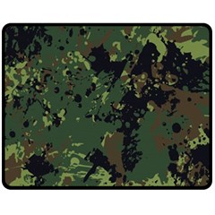 Military Background Grunge Fleece Blanket (medium)  by Vaneshart