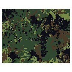 Military Background Grunge Double Sided Flano Blanket (medium)  by Vaneshart