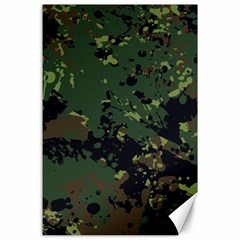 Military Background Grunge-style Canvas 24  X 36  by Vaneshart