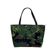 Military Background Grunge-style Classic Shoulder Handbag by Vaneshart