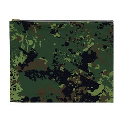 Military Background Grunge-style Cosmetic Bag (xl) by Vaneshart