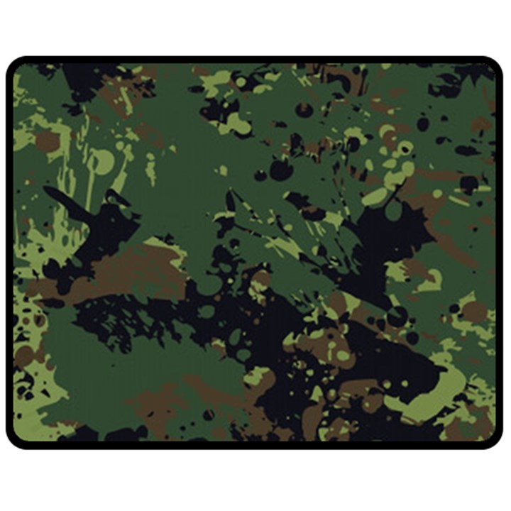 Military background grunge-style Fleece Blanket (Medium) 