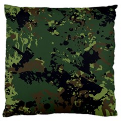 Military Background Grunge-style Standard Flano Cushion Case (one Side) by Vaneshart