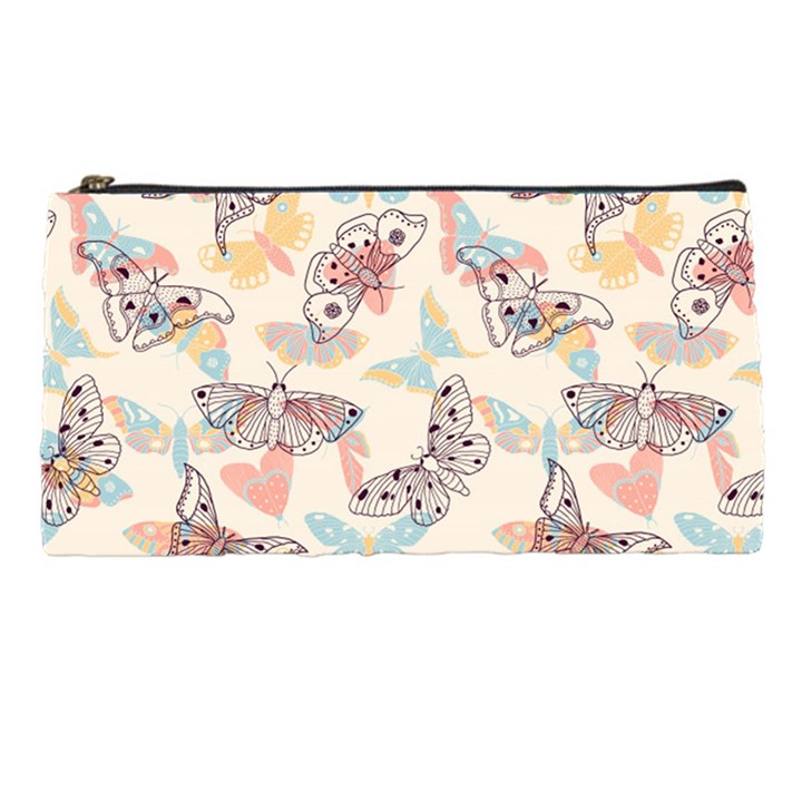 Pattern-with-hand-drawn-butterflies Pencil Case