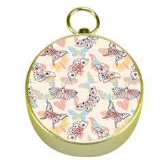 Pattern-with-hand-drawn-butterflies Gold Compasses