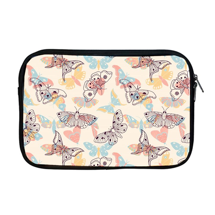 Pattern-with-hand-drawn-butterflies Apple MacBook Pro 17  Zipper Case