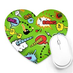 Modern-comics-background-pattern-with-bombs-lightening-jagged-clouds-speech-bubbles Heart Mousepads by Vaneshart