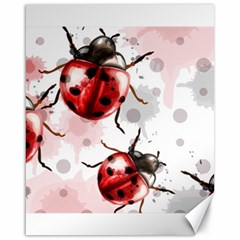 Ladybugs-pattern-texture-watercolor Canvas 16  X 20  by Vaneshart