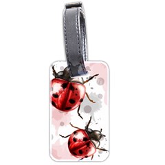 Ladybugs-pattern-texture-watercolor Luggage Tag (two Sides) by Vaneshart