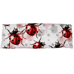 Ladybugs-pattern-texture-watercolor Body Pillow Case (dakimakura) by Vaneshart