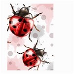 Ladybugs-pattern-texture-watercolor Small Garden Flag (Two Sides) Front