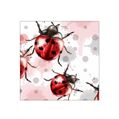 Ladybugs-pattern-texture-watercolor Satin Bandana Scarf by Vaneshart