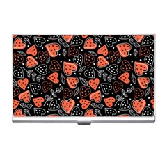 Seamless-vector-pattern-with-watermelons-hearts-mint Business Card Holder by Vaneshart