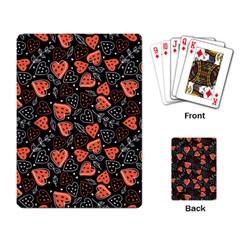 Seamless-vector-pattern-with-watermelons-hearts-mint Playing Cards Single Design (rectangle) by Vaneshart