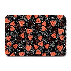 Seamless-vector-pattern-with-watermelons-hearts-mint Plate Mats by Vaneshart