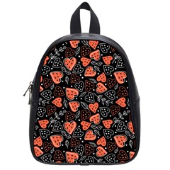 Seamless-vector-pattern-with-watermelons-hearts-mint School Bag (small) by Vaneshart