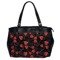 Seamless-vector-pattern-with-watermelons-hearts-mint Oversize Office Handbag by Vaneshart