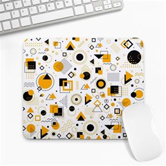 Flat-geometric-shapes-background Large Mousepads by Vaneshart