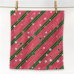 Christmas-background-star Face Towel Front