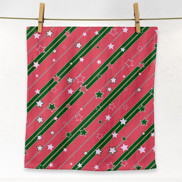 Christmas-background-star Face Towel