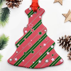 Christmas-background-star Christmas Tree Ornament (two Sides) by Vaneshart