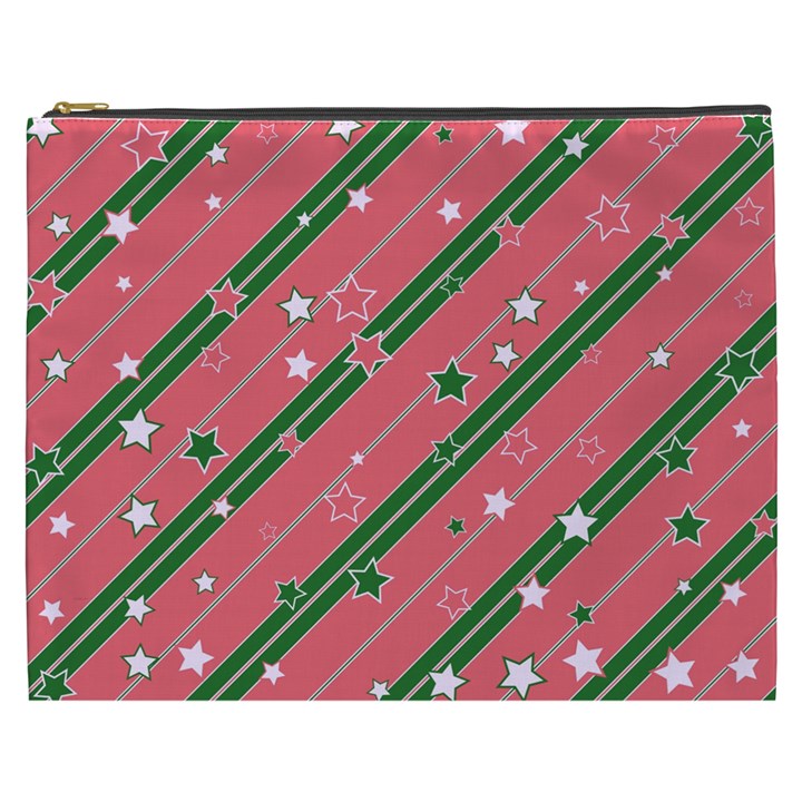 Christmas-background-star Cosmetic Bag (XXXL)