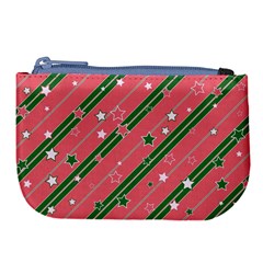 Christmas-background-star Large Coin Purse by Vaneshart