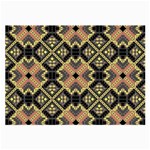 Seamless-mexican-pattern Large Glasses Cloth Front