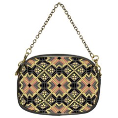 Seamless-mexican-pattern Chain Purse (one Side) by Vaneshart