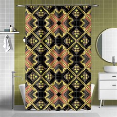 Seamless-mexican-pattern Shower Curtain 48  X 72  (small)  by Vaneshart