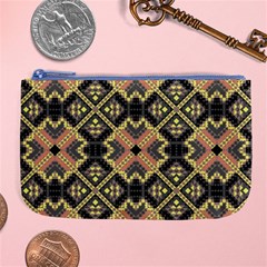 Seamless-mexican-pattern Large Coin Purse by Vaneshart