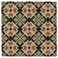 Seamless-mexican-pattern Wooden Puzzle Square by Vaneshart