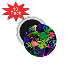 Tropical-exotic-colors-seamless-pattern 1 75  Magnets (10 Pack)  by Vaneshart