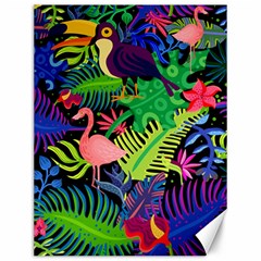 Tropical-exotic-colors-seamless-pattern Canvas 12  X 16  by Vaneshart