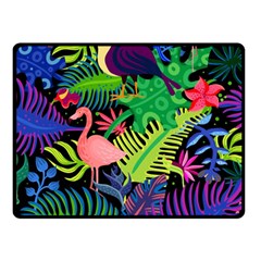 Tropical-exotic-colors-seamless-pattern Fleece Blanket (small) by Vaneshart