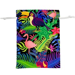 Tropical-exotic-colors-seamless-pattern  Lightweight Drawstring Pouch (xl) by Vaneshart