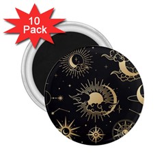 Asian-set-with-clouds-moon-sun-stars-vector-collection-oriental-chinese-japanese-korean-style 2 25  Magnets (10 Pack)  by Vaneshart